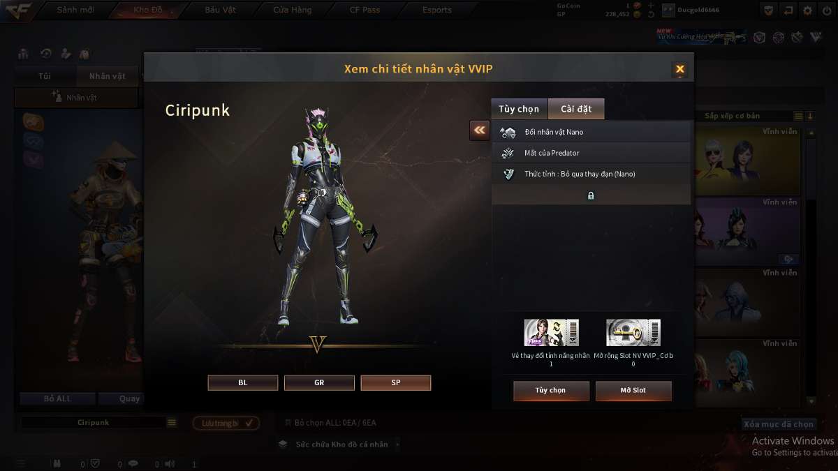 shop acc cf uy tin gia re